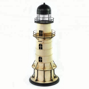 Décor de phare méditerranéen en fer, artisanat Vintage en métal, tirelire, caisse de sécurité, jouet Souvenir, pour maison, Pub, bureau - Product Image 3
