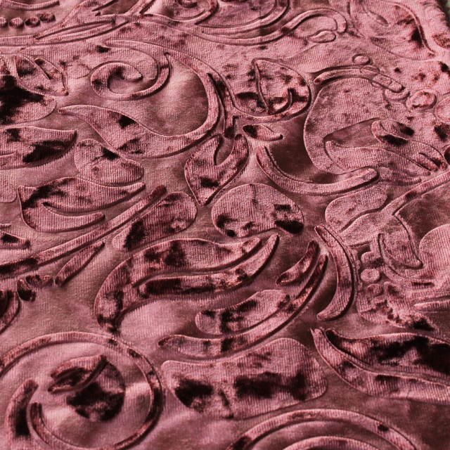 Деформированное Вязание полиэфирной спандексовой ткани с тиснением под заказ велюр/бархатная ткань