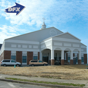 Licht Frame Stalen Gebouw Hoge Kwaliteit Stalen Structuur Prefab Kerk <span class=keywords><strong>Building</strong></span> - Product Image 2