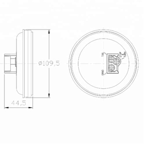 Giá tốt 4 inch Vòng Piranha 10 LED Truck Trailer xe tải Strobe Flash Đèn cảnh báo chất lượng cao bật đèn tín hiệu - Product Image 6