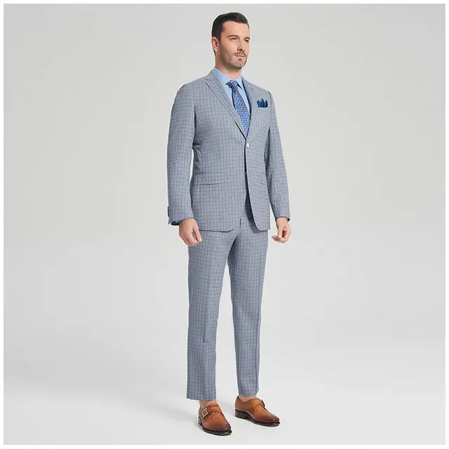 Top brand new fancy dress 100%wool super 130s coat pant men bespoke made to measure suits
