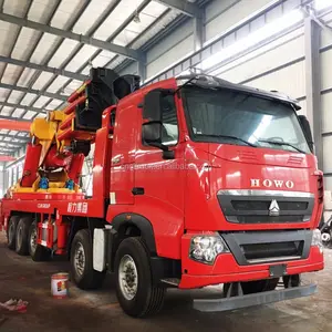 China 100 ton to 150 ton knuckle boom pickup truck mounted lift with crane for sale