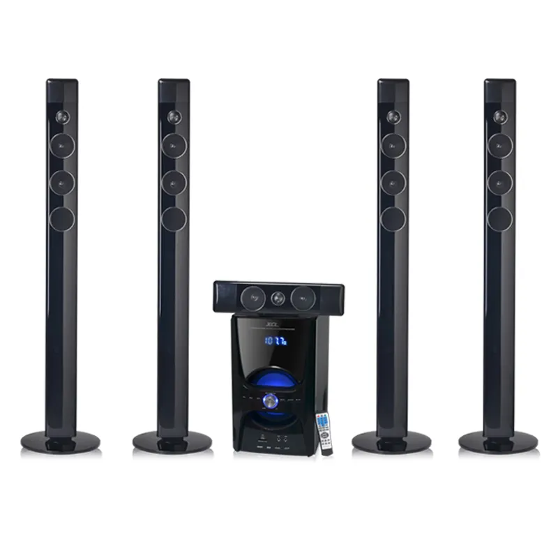 5.1 coluna home theater speaker com usb sd fm dvd