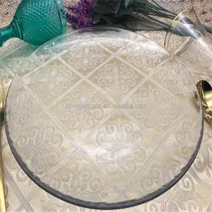 Factory Bulk Order Silver Rimed Charger Plates Glass Charger Plate with Low Prices From China