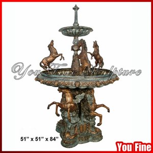 आकर्षक आउटडोर बड़े घोड़ों और पेगासस फाउंटेन - Product Image 2