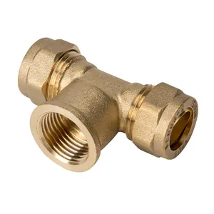 Kuningan Solder Compression Fitting untuk Pipa Tembaga