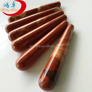 Best quality promotional crystal penis body wand massagers reiki wands red obsidian crystal wand