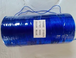 210d/3ply, 210d/6ply, 210d/9ply नायलॉन multifilament मुड़ सुतली