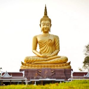 Grande œuvre décorative extérieure de <span class=keywords><strong>bouddha</strong></span> assis <span class=keywords><strong>pour</strong></span> les statues de <span class=keywords><strong>bouddha</strong></span> assis dans le parc et le complexe - Product Image 1