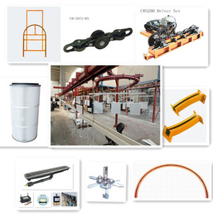 Havai monoray kapalı parça sıcaklık zinciri sürükle boyama hattı için otomatik konveyör sistemi - Product Image 5