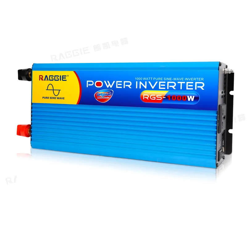 RAGGIE 1000W 1KW Onduleur À Onde Sinusoïdale Pure 12V À 220V De Haute Qualité à Bas Prix