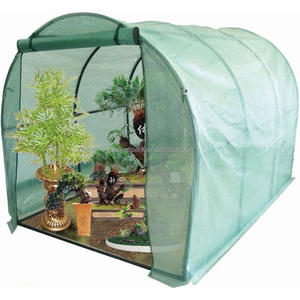Mọi thời tiết Vườn Nhà Kính 2x3.5M đi bộ trong polytunnel dễ dàng lắp ráp khung kim loại với áp lực xử lý gỗ màu xanh lá cây - Product Image 1