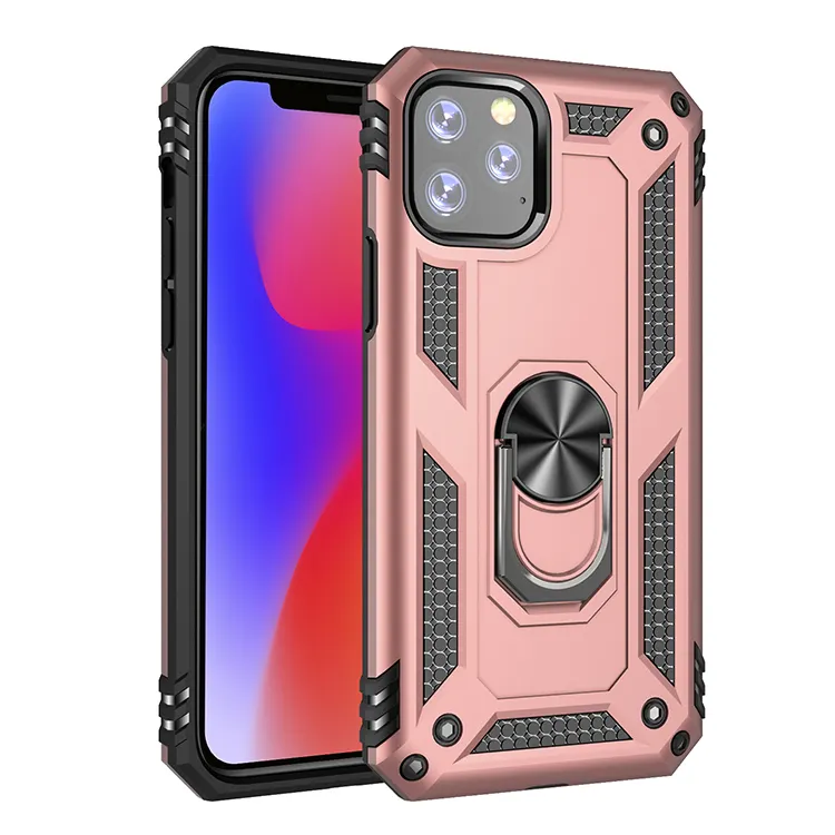 New drop proof car ring holder stand magnetic shockproof phone case for iPhone 2019 5.8 covers armor case