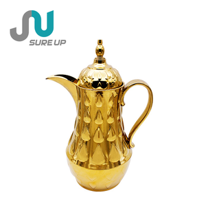 Carafe à café et thé de luxe de style arabe avec doublure en verre, écologique, avec poignée et couvercle, idéale pour les cadeaux d'affaires - Product Image 1