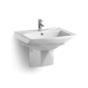 Cerámica <span class=keywords><strong>de</strong></span> baño medio lavabo <span class=keywords><strong>de</strong></span> pedestal precio - Product Image 1