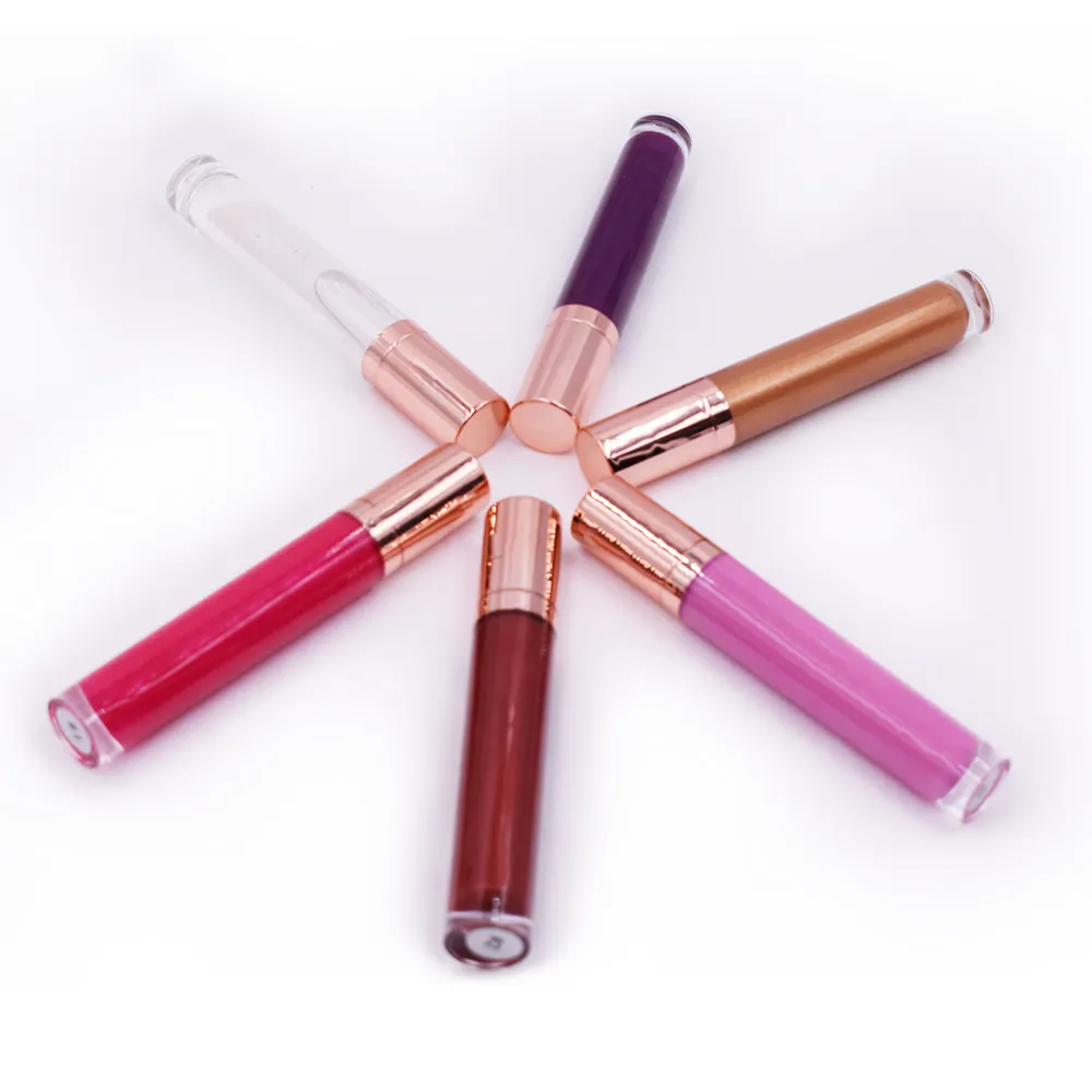 Lip Gloss Berkilau Label Pribadi, Lipgloss Alami Pelembab