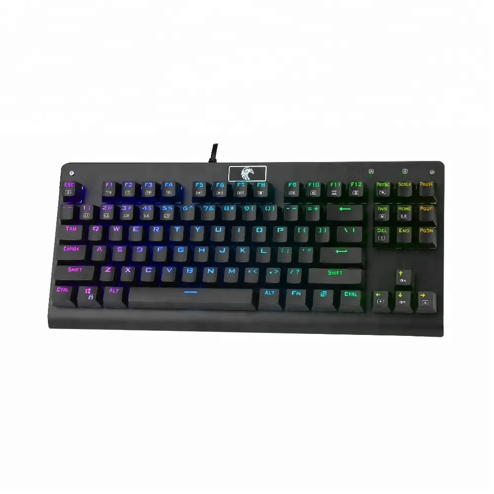 Eagle Z-77 Tenkeyless синий переключатель 87 клавиш RGB механическая клавиатура с макет США