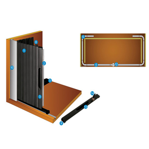 Nhựa Đùn Hồ Sơ PVC ABS Thanh Tủ Bếp Roller Shutter Cửa Ngang Tambour Cửa Dọc Cho RV/Camper - Product Image 6