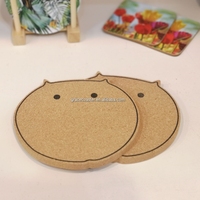 Topk — napperon en liège en forme d'anima, tapis, pot