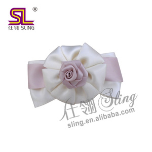 مشابك شعر كبيرة للنساء شريط تجميل كوري قوس زهور ورد مع مشابك شعر - Product Image 3