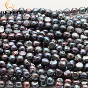 Collar de perlas barrocas chinas de agua dulce de 10-11mm clásico al por mayor hebra de perlas irregulares de pavo real para collar - Product Image 2