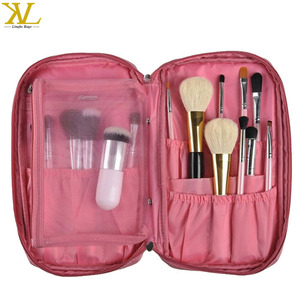 Chuyên Nghiệp Đa Chức Năng Cổ Điển Trang Điểm Trường Hợp PC Vải Dây Kéo Folio Với Biểu Tượng Tùy Chỉnh Không Thấm Nước Và Bàn Chải Di Động Trường Hợp - Product Image 2