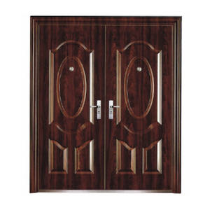 Puertas de entrada principal exterior villa residencial seguridad metal puerta doble acero inoxidable - Product Image 1