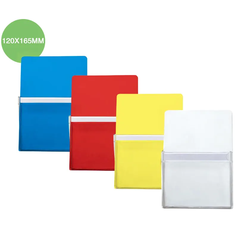 Stylish Design Magnetic PVC Pocket For Office And School Hot Selling PVC Pen Holder For Whiteboard
