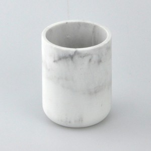 Design de mode Gobelet en poly de forme carrée blanche - Product Image 5