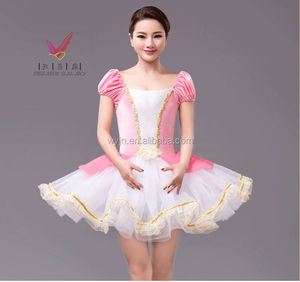 Vestido de Tutú de Ballet de Terciopelo Rosa de Buena Calidad y Precio de Fábrica, Ropa de Danza para Niñas y Adultas - Product Image 1