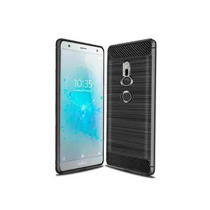 For Sony Xperia XZ3 XZ2 Compact Wire Drawing Tpu Case