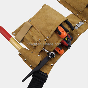 Heavy Duty <strong>Leather</strong> <strong>Tool</strong> Belt Handyman <strong>Tool</strong> Belt <strong>Pouch</strong> - Product Image 2