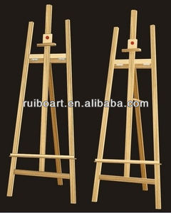 Chevalet Professionnel en Bois de Pin Naturel avec Design Art Déco pour la Décoration Intérieure, l'Exposition, la Peinture et le Croquis – Idéal Rentrée des Classes - Product Image 2