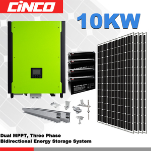 10KW triphasé <span class=keywords><strong>Panneau</strong></span> <span class=keywords><strong>Solaire</strong></span> Système avec installer sur le toit de stockage d'énergie pour un usage <span class=keywords><strong>domestique</strong></span> - Product Image 1