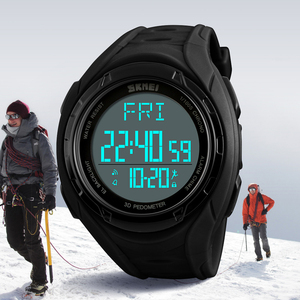 Skmei Đồng Hồ Kỹ Thuật Số Hướng Dẫn Của Nhãn Hiệu 3D Pedometer Kép Thời Gian Wriwatwatches Khóa Chống Thấm Hồ Thông Minh Giá Rẻ - Product Image 5