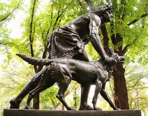 Sculpture de chien de chasse en bronze, 160 cm de haut, 200 kg, moulage personnalisable, décoration de jardin - Product Image 3