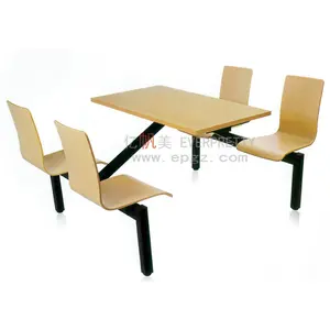 现代食堂家具4座食堂桌椅