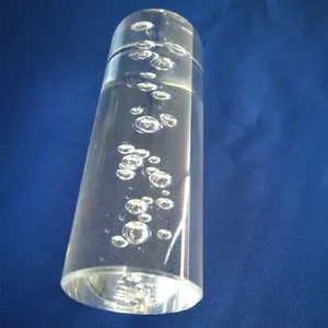 Acrylic Bubbles Rod (Extruded) Clear Stick Have Bubbles inside PMMA Plastic Bar
