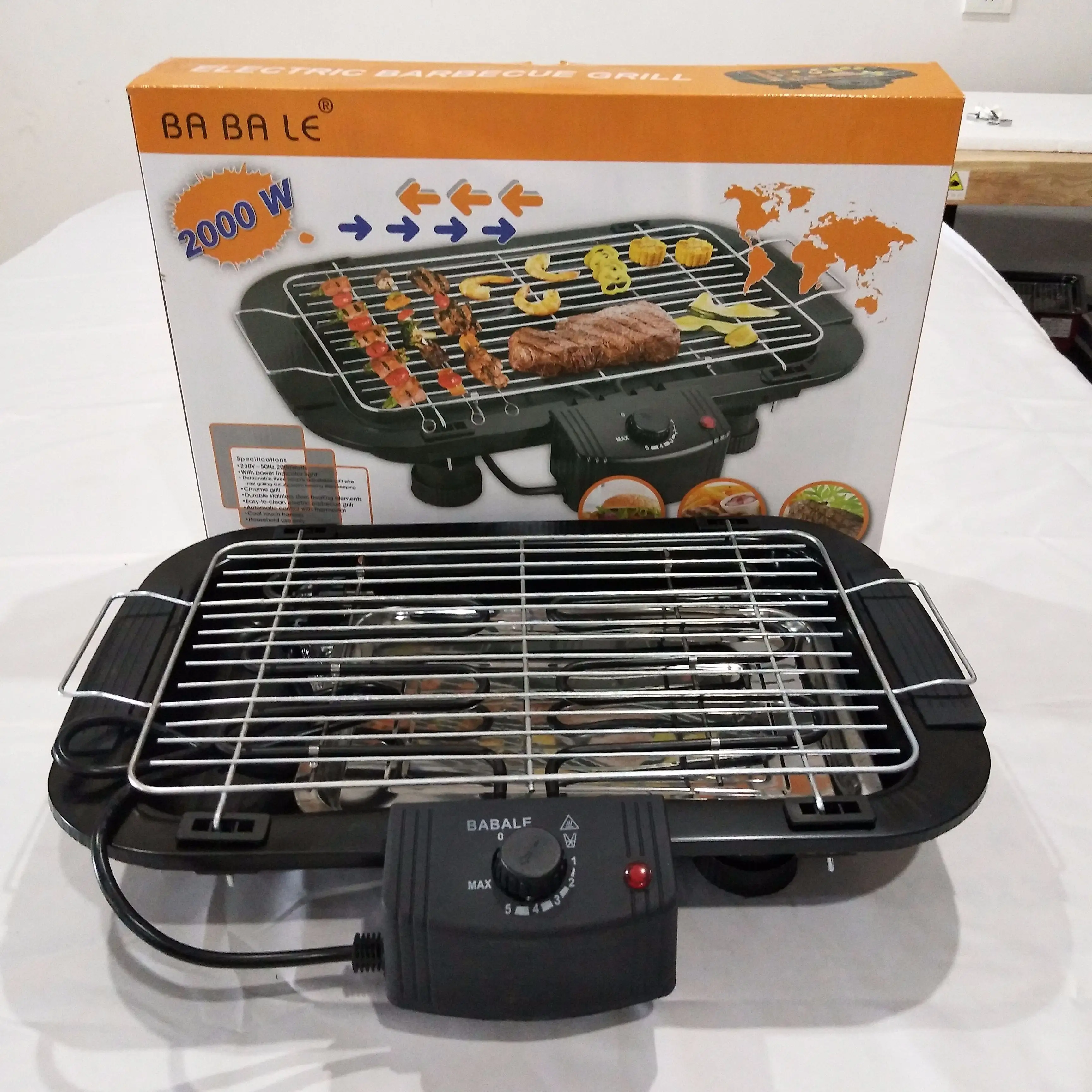 Lò Nướng Điện BBQ 2000W Chất Lượng Cao Bán Trực Tiếp Từ Nhà Máy