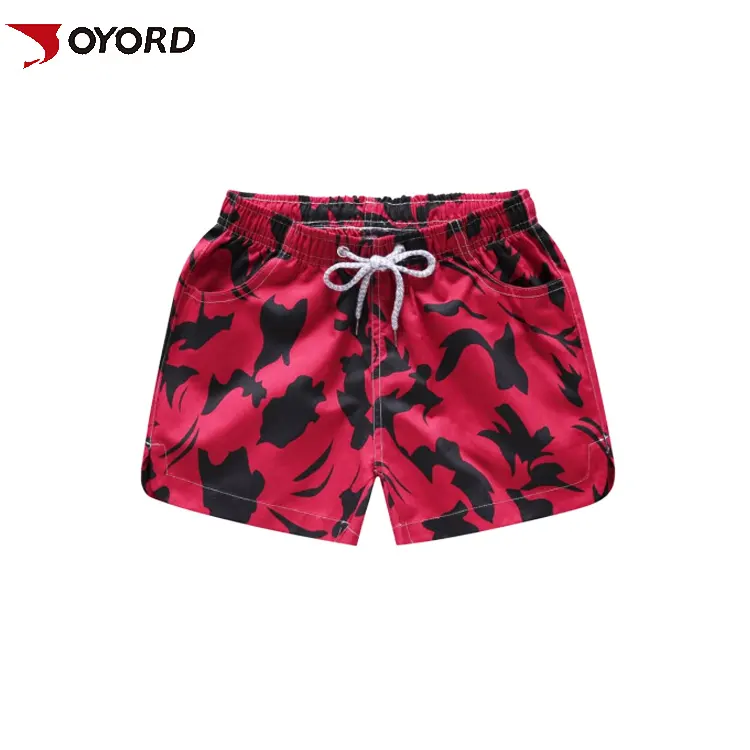 Custom design sublimation printed kids boys swimwear beach wear shorts wholesale cheap