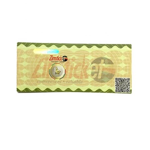 Customคุณภาพสูงตั๋ว/คูปอง/Voucherป้องกันการปลอมแปลงการพิมพ์