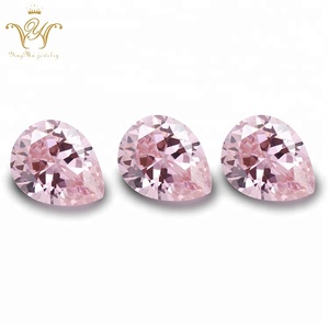 Precio de fábrica al por mayor forma de pera CZ piedra máquina Cut Cubic Zirconia áspera - Product Image 3