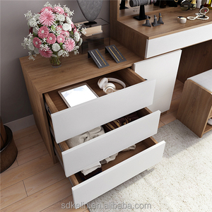 Comò economico utile in stile moderno con specchio per l'applicazione della camera da letto - Product Image 5