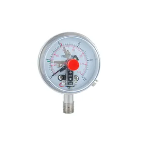 Manómetro de contacto eléctrico Industrial serie YXC, fabricante