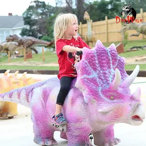 Dino niños paseo Animatronic dinosaurio de juguete coche para la venta