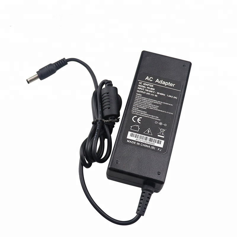 Remplacement 24 V 4A Puissance Adaptateur US, UK, eu Plug UA AC Cordon