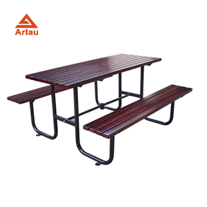 Mesa de madera duradera para picnic al aire libre y Banco, gran oferta