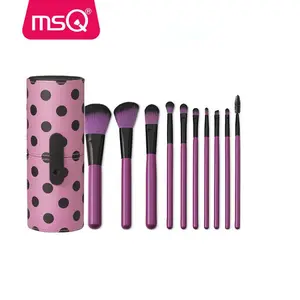 MSQ 10pcs Reise Make-up Pinsel Zylinder Set Schönheits pflege Werkzeuge kosmetische Werkzeuge profession elle Make-up Pinsel Set