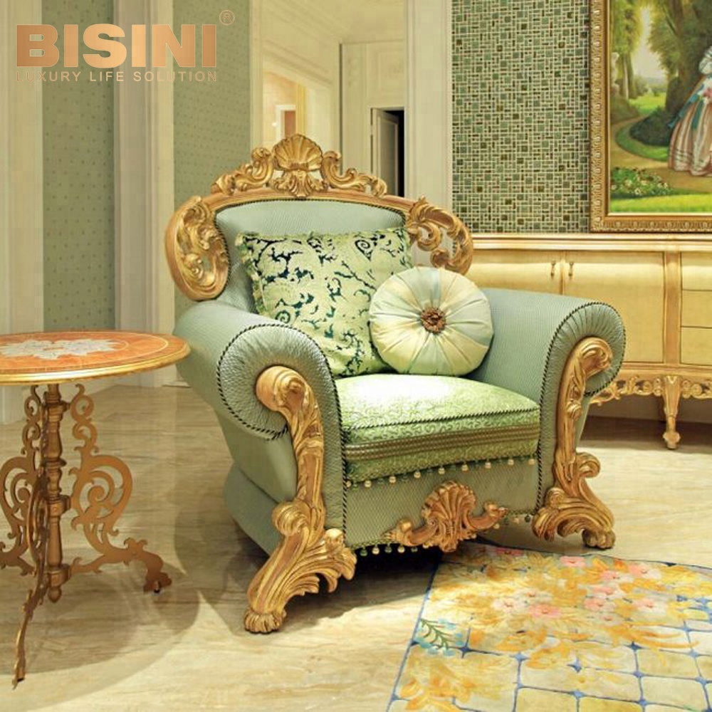 Роскошный набор диванов Bisini в итальянском стиле, деревянный диван, набор мебели для гостиной-BF07-10047