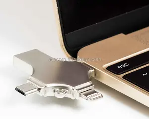 高速 USB 3.0 OTG 4 合 1 USB 闪存驱动器为 Iphone PC Android